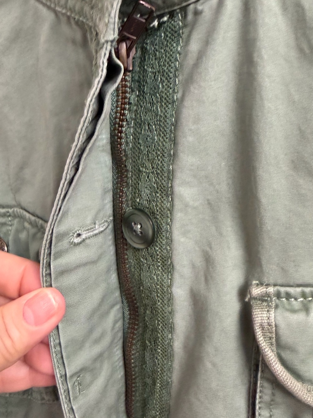 Old Navy Sage Green Military-Style Jacket - Picture 4 of 6